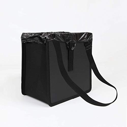 Foldable Car Garbage Can Car Waste Basket Vegan Leather