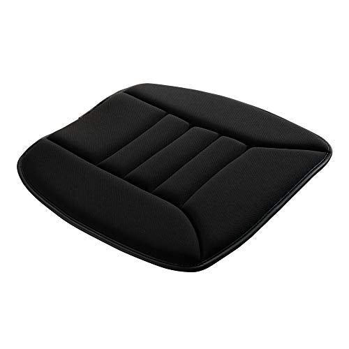 Car Seat Cushion with 1.2inch Comfort Memory Foam, Seat Cushion for Car and Office Chair (Black)