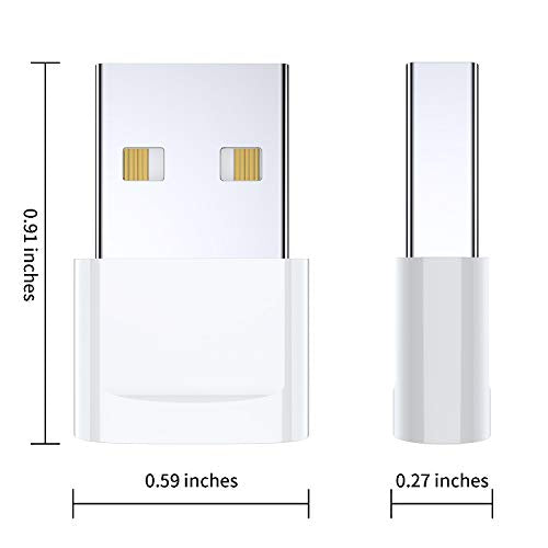 USB C Female to USB Male Adapter 4-Pack,Type C to USB A Charger Cable Adapter