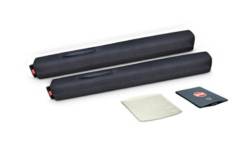 Drop Stop - The Original Patented Car Seat Gap Filler - Set of 2 and Slide Free Pad and Light