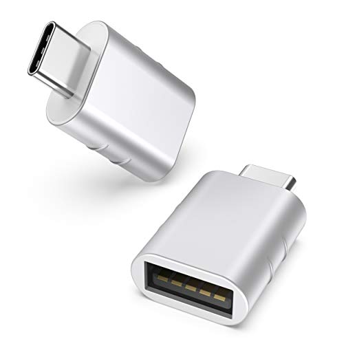 USB C to USB Adapter Pack of 2 USB C Male to USB3 Female Adapter Compatible with MacBook Pro ,Air, iPad & Other Type C or Thunderbolt