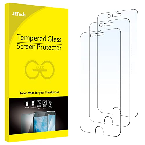 Screen Protector for iPhone SE 3/2 (2022/2020 Edition), 4.7-Inch, Tempered Glass Film, 3-Pack