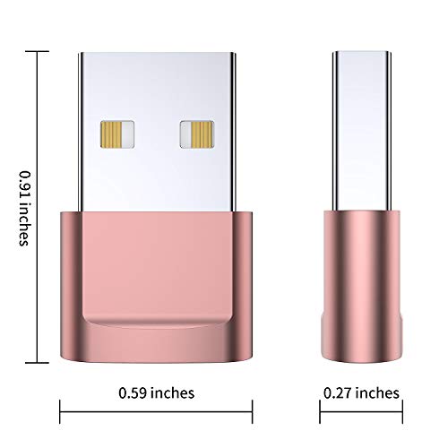 USB C Female to USB Male Adapter 4-Pack,Type C to USB A Charger Cable Adapter