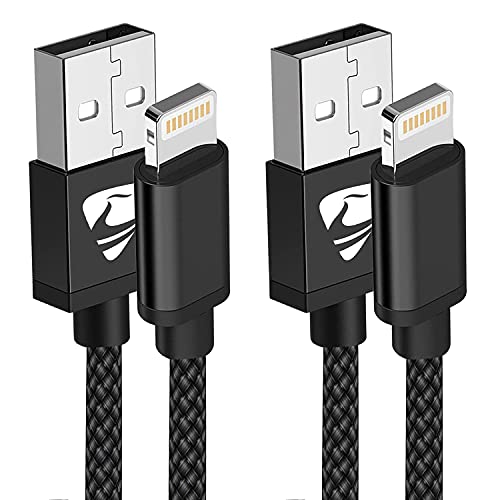 iPhone Charger,Nylon Lightning Cable  2pack, High Speed Data Sync Transfer Cord for iPhone, iPad