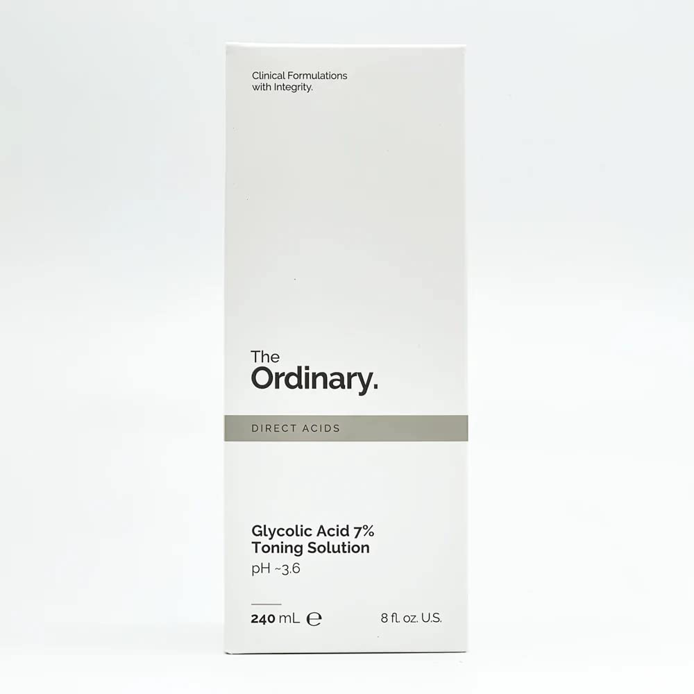 The Ordinary Glycolic Acid 7% Toning Solution, Brightening and Smoothing Toner 3.4 Fl Oz