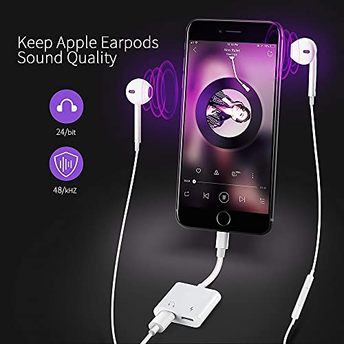 iPhone Headphone Adapter Products 2Pack 2 in 1 Lightning Headphone Jack and Charger Adapter