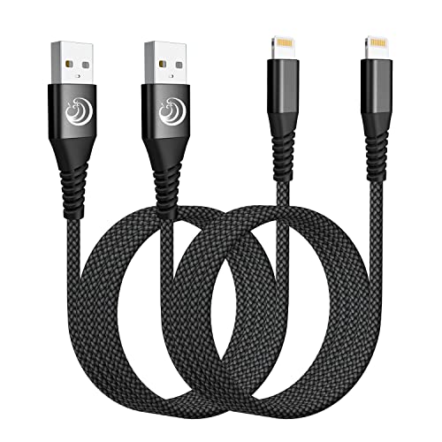 iPhone Charger,Nylon Lightning Cable  2pack, High Speed Data Sync Transfer Cord for iPhone, iPad