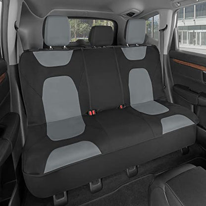 Car Back Seat Cover AquaShield Waterproof, Gray – Padded Neoprene Rear Bench Seat Cover for Cars, Ideal Back Seat Protector for Kids & Dogs, Interior Cover for Auto Truck Van SUV