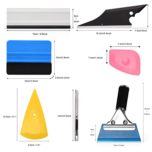 EHDIS Vinyl Wrap Tool 7 Pieces Vehicle Window Tint Tool Kit
