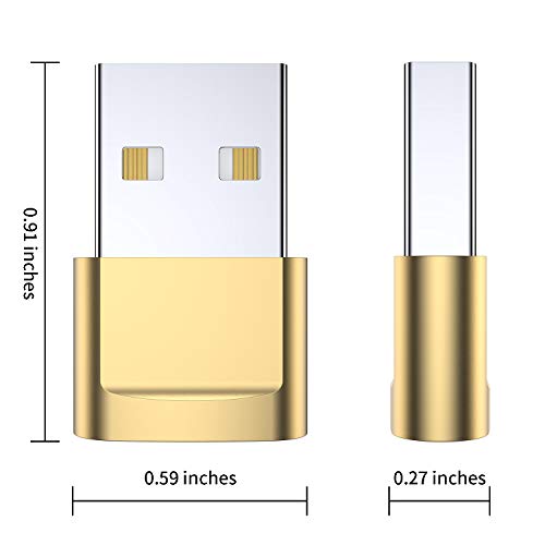 USB C Female to USB Male Adapter 4-Pack,Type C to USB A Charger Cable Adapter