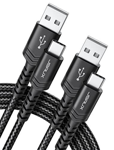 USB-A to USB-C  Braided Cord For Samsung Galaxy USB Type C Cable 3A Fast Charging 2pack 3ft,