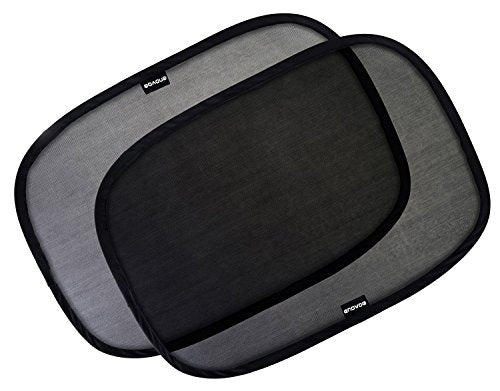 Car Window Shade  (2 Pack) - 21"x14" Cling Sunshade for Car Windows - Sun, Glare and UV Rays Protection for Child