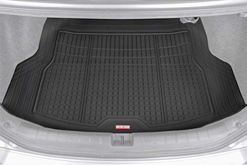 Premium FlexTough All-Protection Cargo Mat Liner – w/Traction Grips & Fresh Design, Heavy Duty Trimmable Trunk Liner for Car Truck SUV, Black (OF-985-BK)