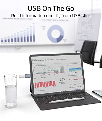 USB C to USB Adapter Pack of 2 USB C Male to USB3 Female Adapter Compatible with MacBook Pro ,Air, iPad & Other Type C or Thunderbolt