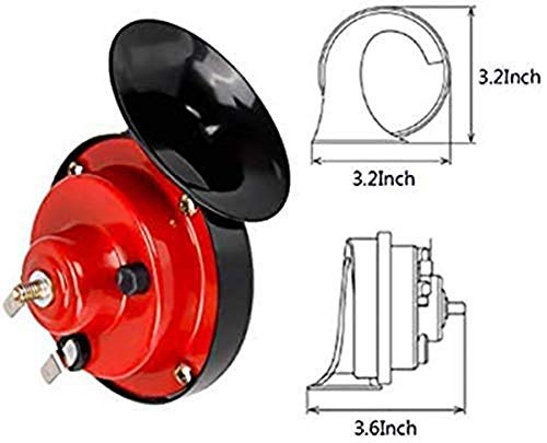 car horn 300db 【2 pack】 12v waterproof double horn, used for trucks, trains and ships, electric snails for cars, motorcycles, alternative electronic parts for cars and horns for trains