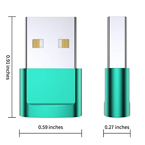 USB C Female to USB Male Adapter 4-Pack,Type C to USB A Charger Cable Adapter