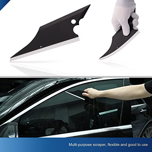 Vinyl Wrap Tool Window Tint Kit EHDIS- 7 Pieces Car Glass Protective Film Wrapping Installation Set Included Vinyl Squeegees,Felt Squeegee, Film Cutting Knife with Blades