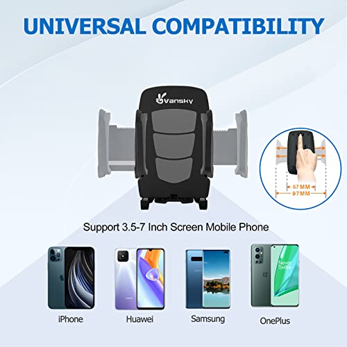 Car Phone Holder Mount, 3-in-1 Universal  ,Air Vent Holder Dashboard Mount  for iPhone  , Samsung Galaxy LG Sony