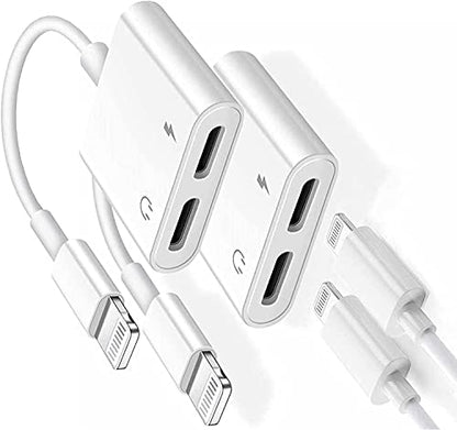 iPhone Headphone Adapter Products 2Pack 2 in 1 Lightning Headphone Jack and Charger Adapter