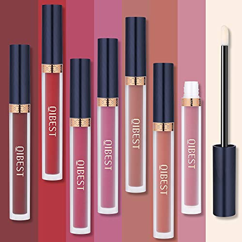 Matte Liquid Lipstick 7pcs + 1Pcs Lip Plumper Makeup Set Kit, Long Lasting Waterproof Velvet Lip Gloss Set, Pigmented Lip Makeup Gift Sets for Girls and Women