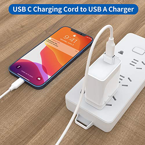 USB C Female to USB Male Adapter 4-Pack,Type C to USB A Charger Cable Adapter