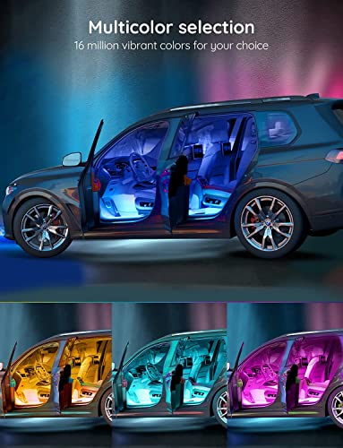 Interior Lights for Car, App Control Smart Car Lights RGB 12V