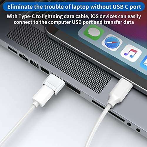 USB C Female to USB Male Adapter 4-Pack,Type C to USB A Charger Cable Adapter