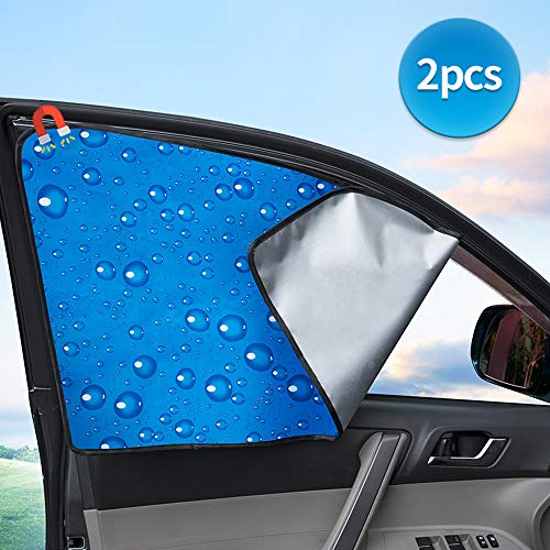 Side Window Sun Shade for Car Window Double Thickness Auto Windshield Sunshades Curtain Universal Fit for Driver for Baby UV Protection 2 Pack