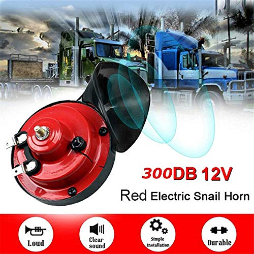 car horn 300db 【2 pack】 12v waterproof double horn, used for trucks, trains and ships, electric snails for cars, motorcycles, alternative electronic parts for cars and horns for trains