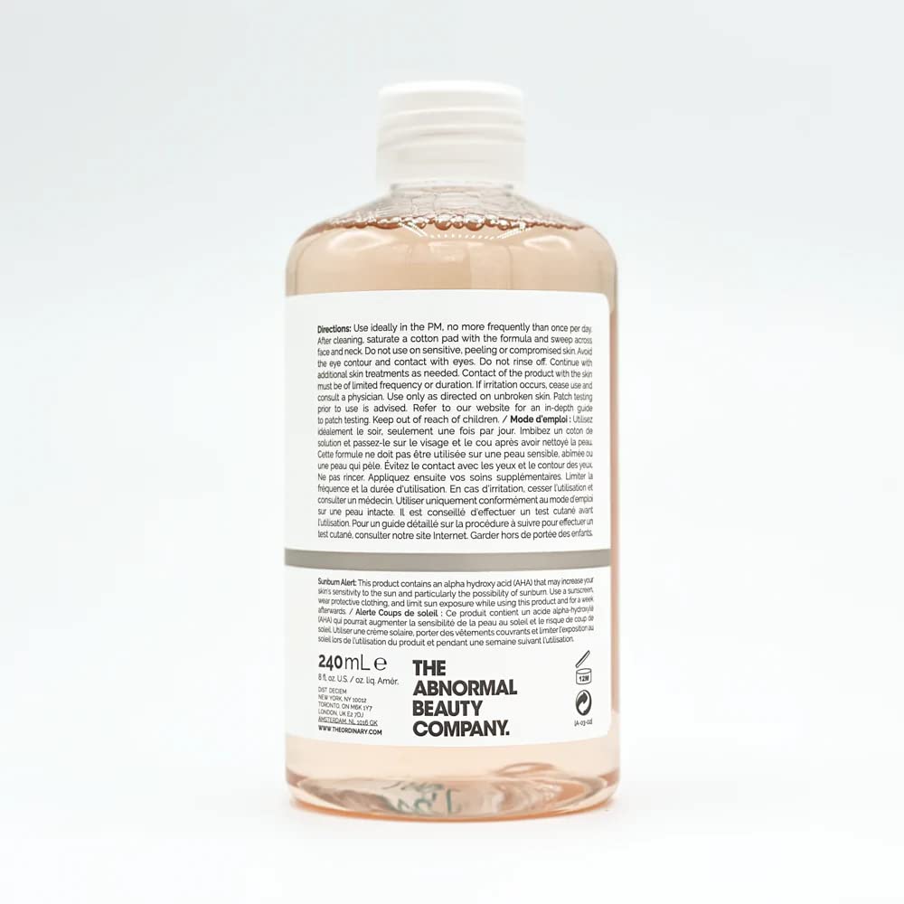 The Ordinary Glycolic Acid 7% Toning Solution, Brightening and Smoothing Toner 3.4 Fl Oz