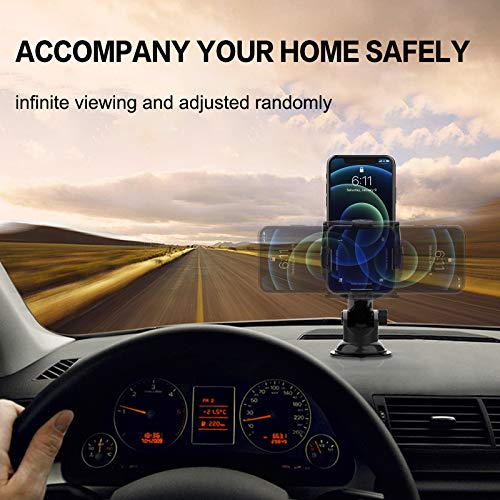 Cup Phone Holder-  Car Phone Holder Mount for Car Dashboard Windshield, Sturdy Cup Holder Phone Mount Fit with All Mobile Phones