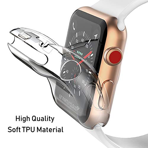 [2-Pack] 45mm Case for Apple Watch Series 7 Screen Protector, Overall Protective Case Soft TPU HD Clear for iWatch Series 7