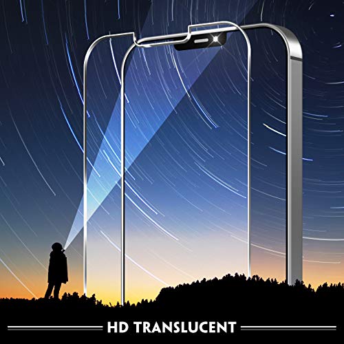 Screen Protector For iPhone 12 / 12Pro (6.1 inch) Tempered Glass[4 Pack], [Max Coverage] 9H Hardness by UniqueMe