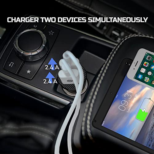 Car Charger Adapter,4.8A Phone USB Car Charger Adapter Lighter Charger For Iphone