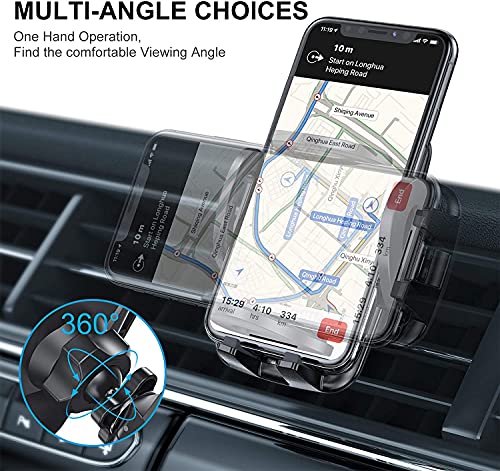 Cell Phone Holder,Phone Mount Dashboard Windshield Air Vent Adjustable Mount for iPhone, Android