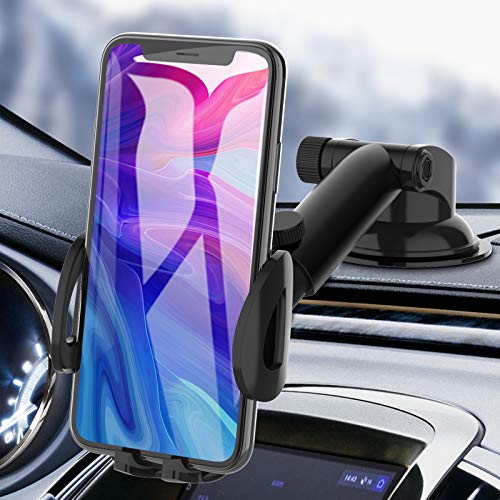 Cup Phone Holder-  Car Phone Holder Mount for Car Dashboard Windshield, Sturdy Cup Holder Phone Mount Fit with All Mobile Phones