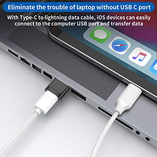 USB C Female to USB Male Adapter 4-Pack,Type C to USB A Charger Cable Adapter