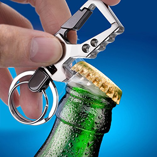 Key Chain Bottle Opener,Carabiner Car Key Chains for Men and Women (2 Pack)