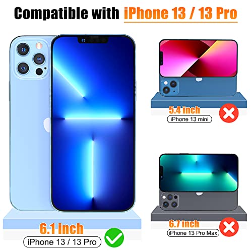 [3 Pack] Screen Protector For iPhone 13 / iPhone 13 Pro 6.1 inch Tempered Glass Screen Protector [Easy Installation Frame]