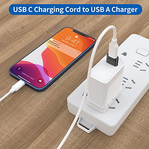 USB C Female to USB Male Adapter 4-Pack,Type C to USB A Charger Cable Adapter