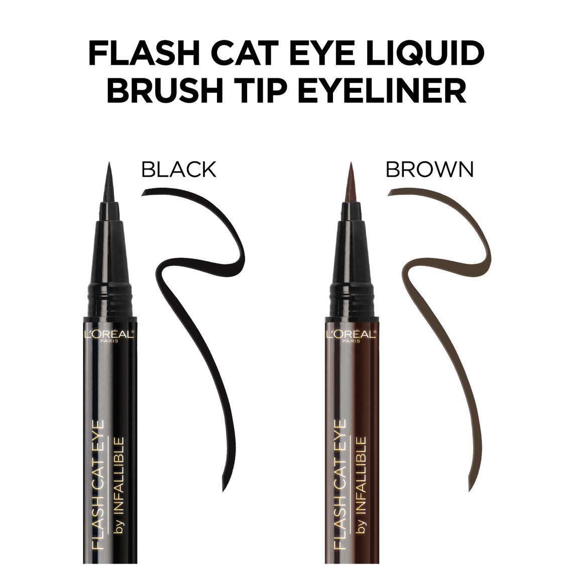 Makeup Infallible Flash Cat Eye Waterproof Liquid Eyeliner, Black