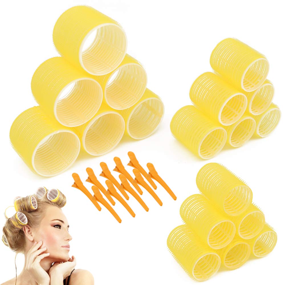 Jumbo Size Hair Roller sets, Self Grip, Salon Hair Dressing Curlers