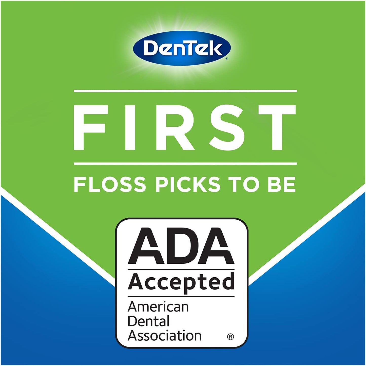 DenTek Triple Clean Advanced Clean Floss Picks, No Break & No Shred Floss, 150 Count