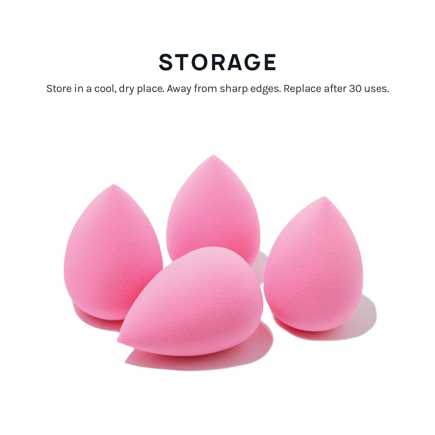 Studio Collection Makeup Sponge Set Makeup Blender  Latex Free, Makeup Blender For Powder Cream and Liquid