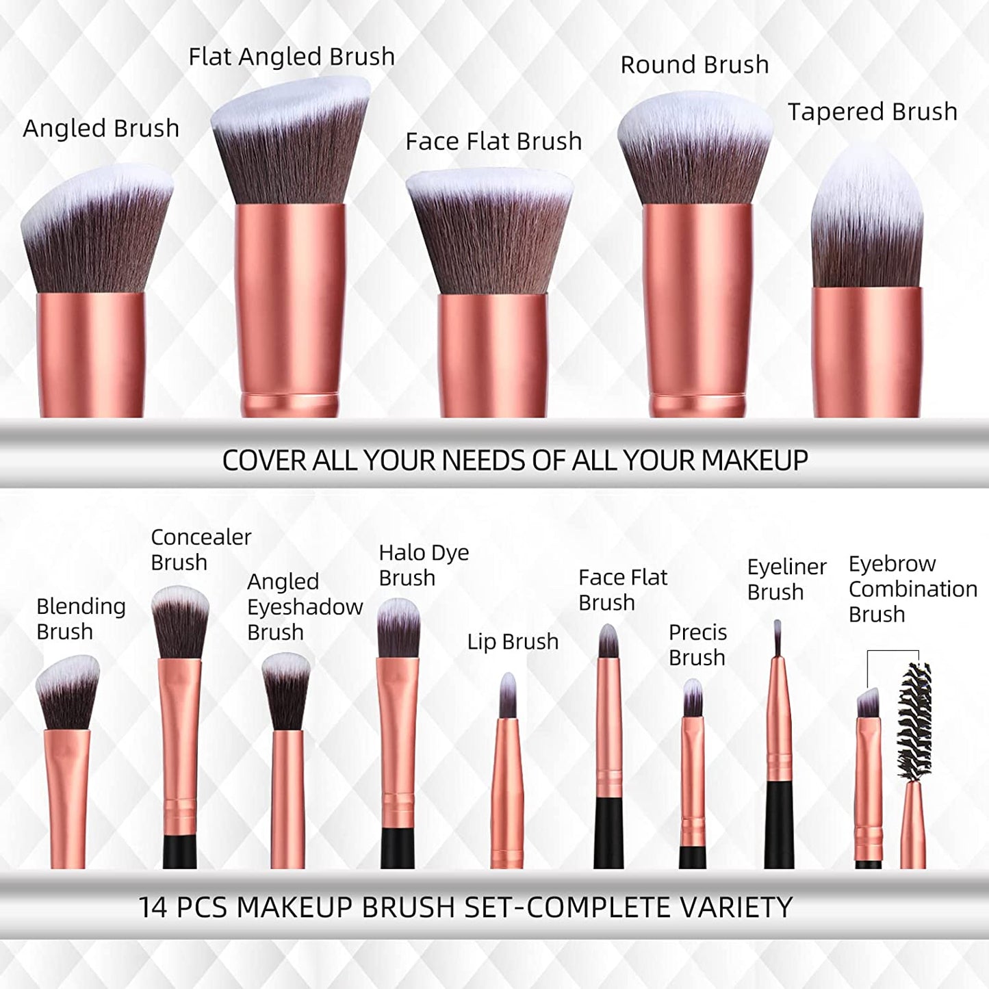 Makeup Brushes BS-MALL Premium Synthetic Foundation Powder Concealers