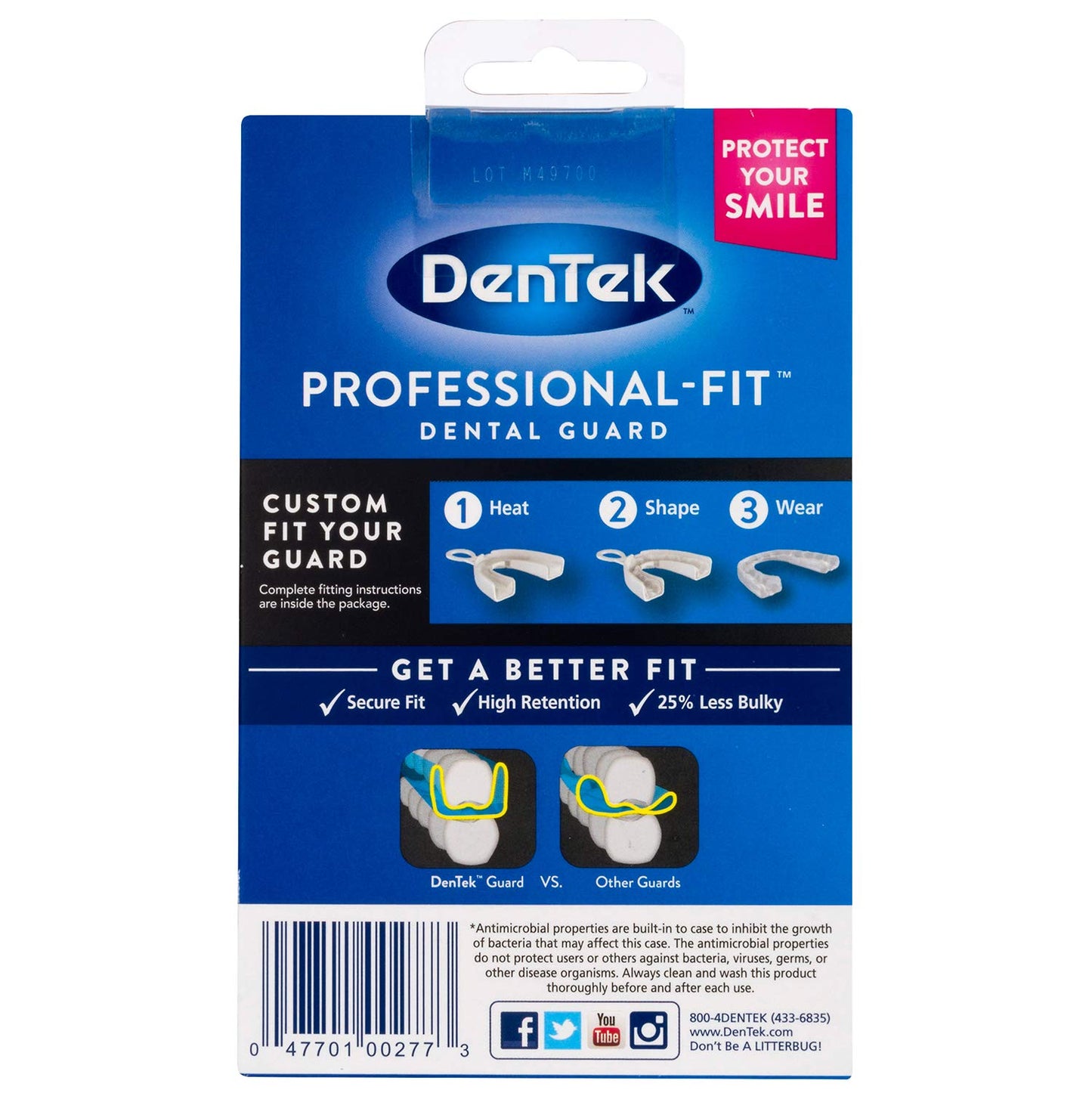 Dental Guard DenTek Professional Fit for Nighttime Teeth Grinding, 1 Count