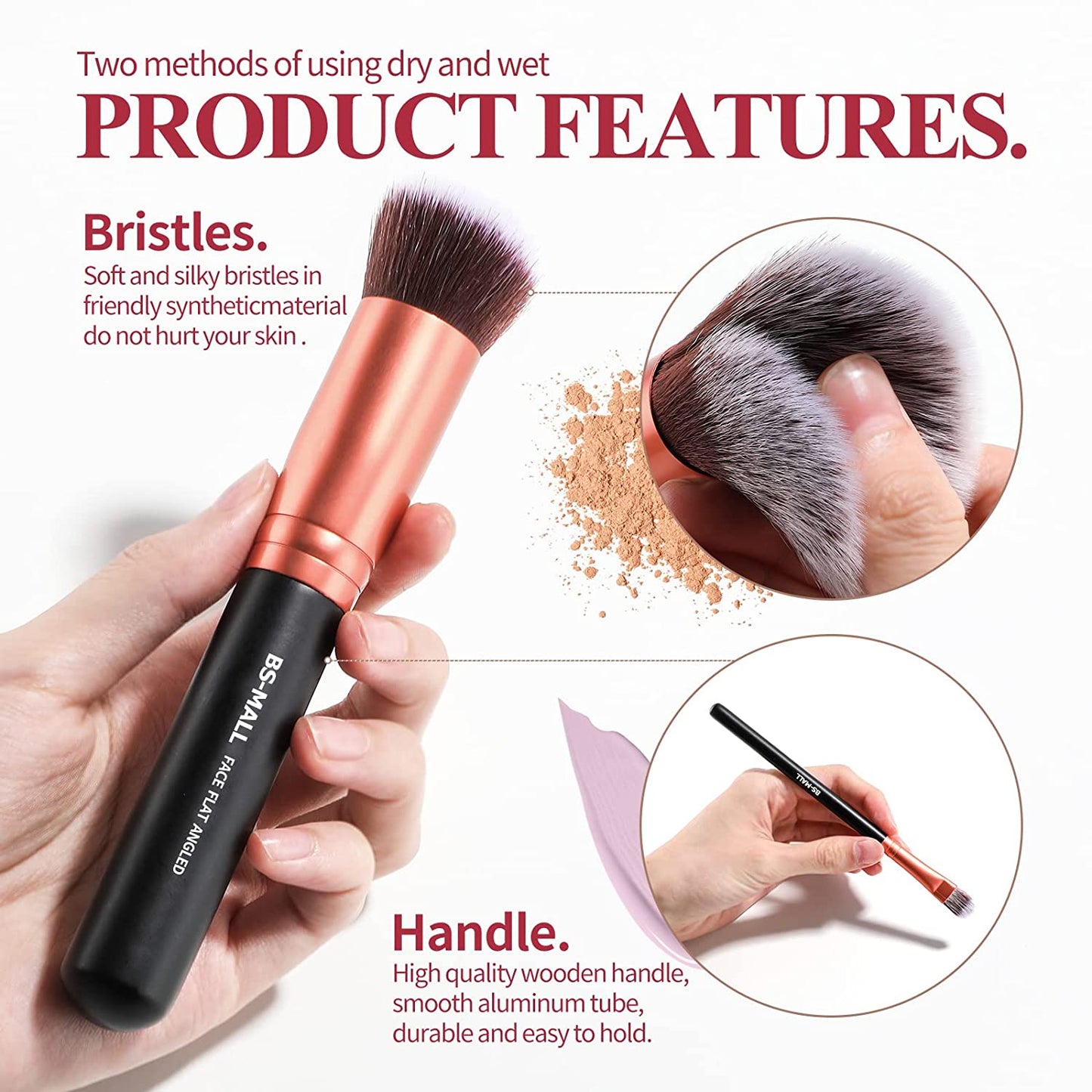 Makeup Brushes BS-MALL Premium Synthetic Foundation Powder Concealers