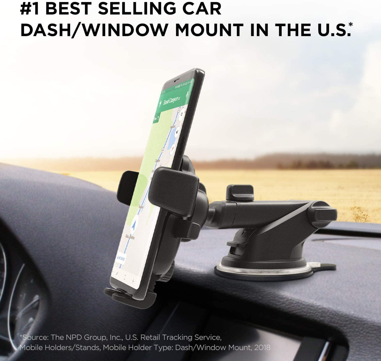 Car Mount Phone Holder Desk Stand iOttie Easy One Touch 4 Dash &Universal Windshield