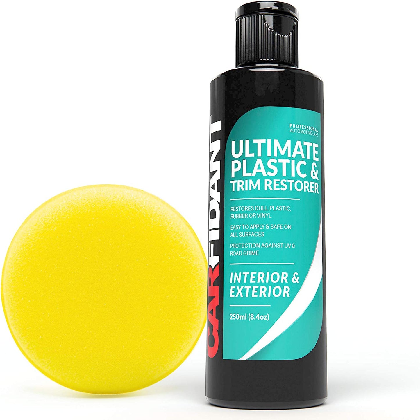 Trim & Plastic Restorer - Restores Faded and Dull Plastic, Rubber, Vinyl Back to Black! Protectant and Sealant from UV & Dirt