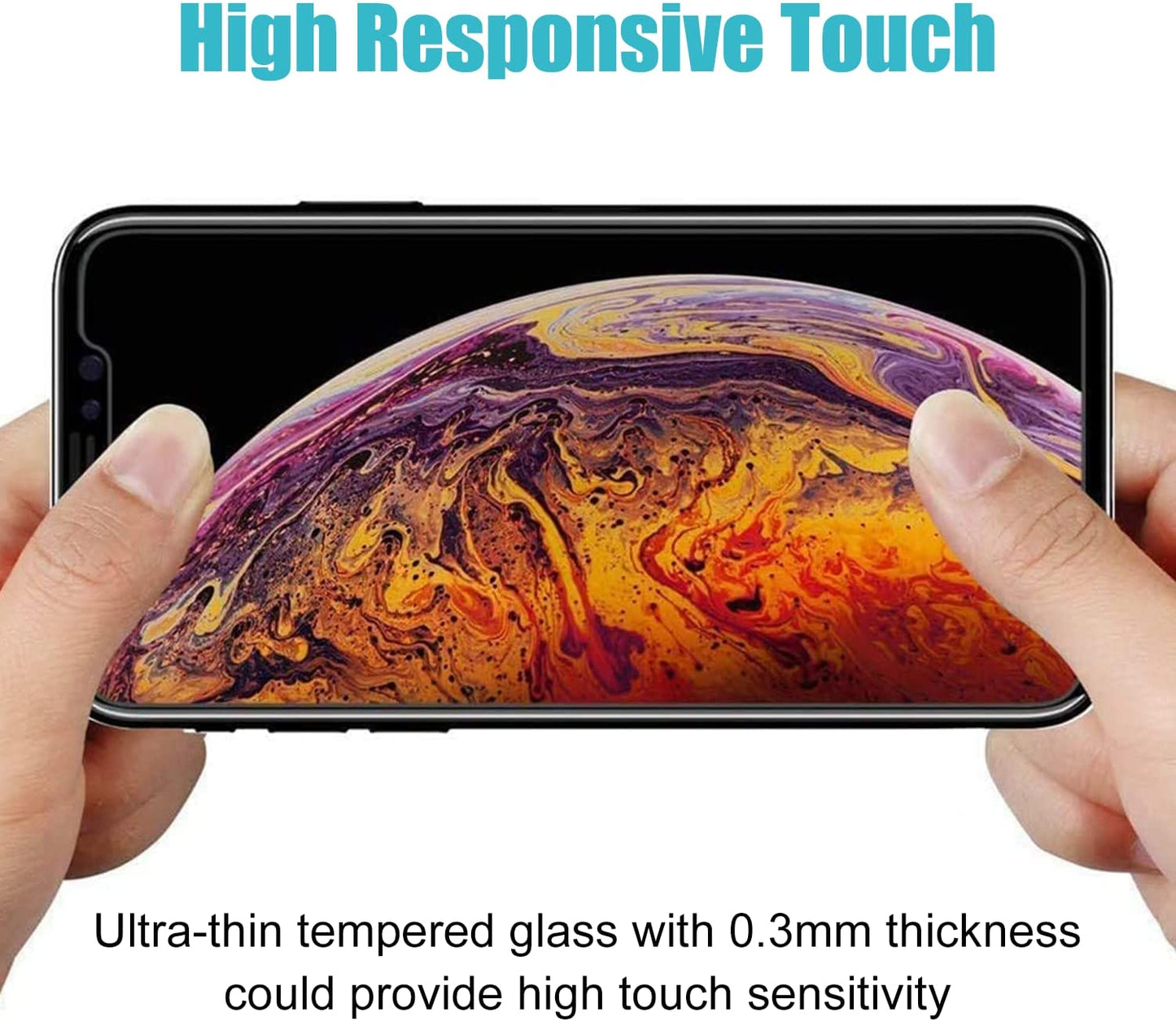 Privacy Screen Protector [3 Pack]  for iPhone 11/iPhone XR Anti-Spy Tempered Glass Film Upgrade 9H